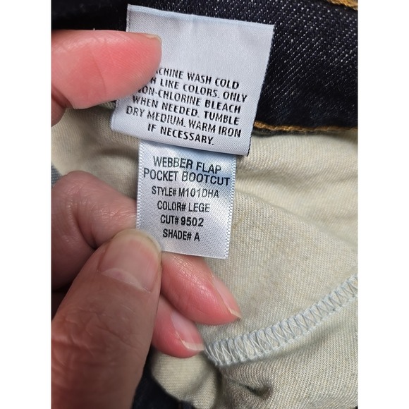 Hudson Jeans Men's 38 Webber Flap Pocket Bootcut Blue Denim - Picture 8 of 11